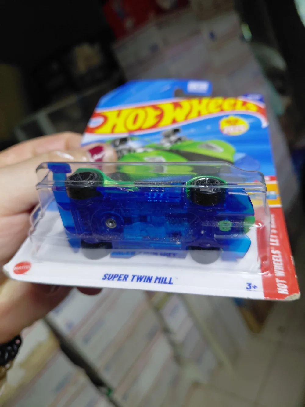 Hot Wheels Super Twin Mill (Metalflake Green), featured in the Hot Wheels Let's